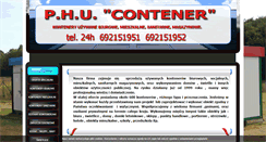 Desktop Screenshot of contener.pl